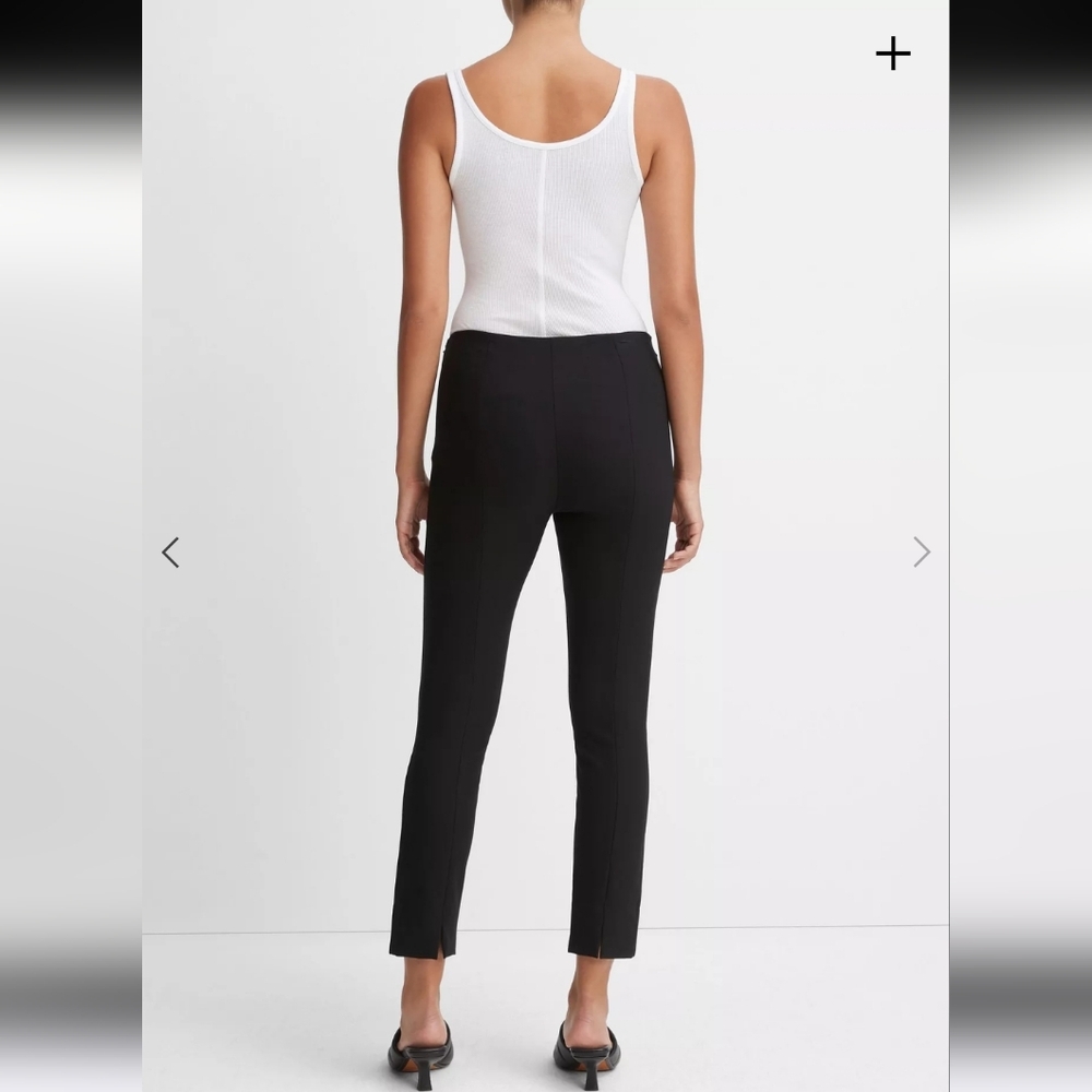 Vince Stitch Front Seam Ponte  Black Dress Pants Size Medium - Picture 14 of 14